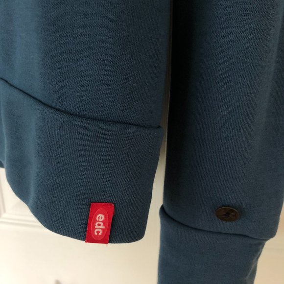 edc by esprit blue cowl sweatshirt - Picture 5 of 5